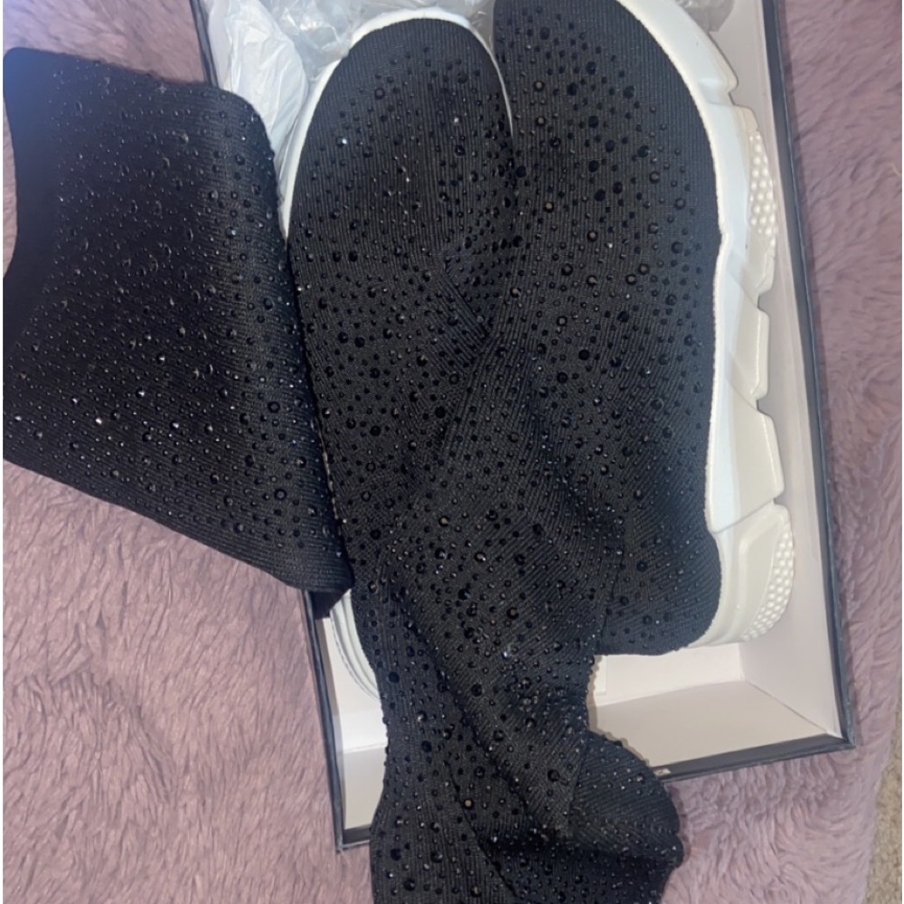 Azalea wang knee high gem sneaker
